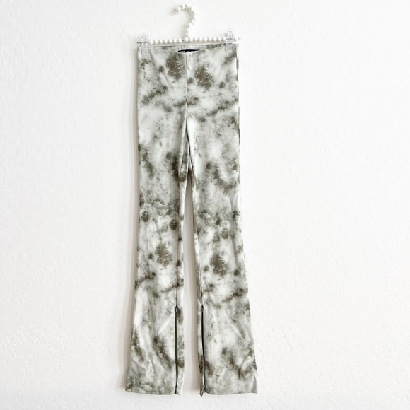 Zara women’s tie - dye flare split pants - Picture 1 of 3